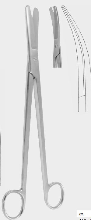 ДЮБУА (DUBOIS) гінекологічні ножиці, 27 см (cm), вигнуті